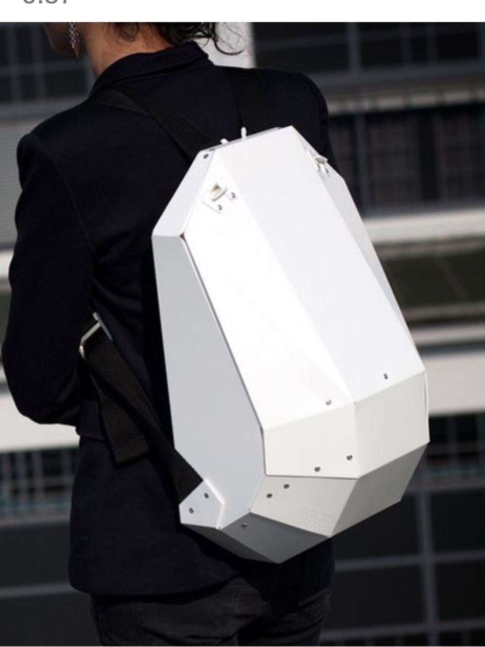 Solid Gray Security Pack Anti-Theft Backpack | White Hardshell Locking Backpack